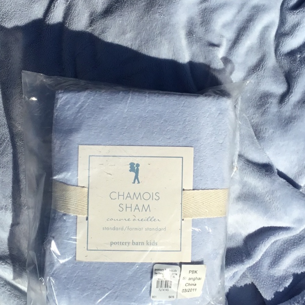 Pottery Barn Kids Chamois Powder Blue,Twin